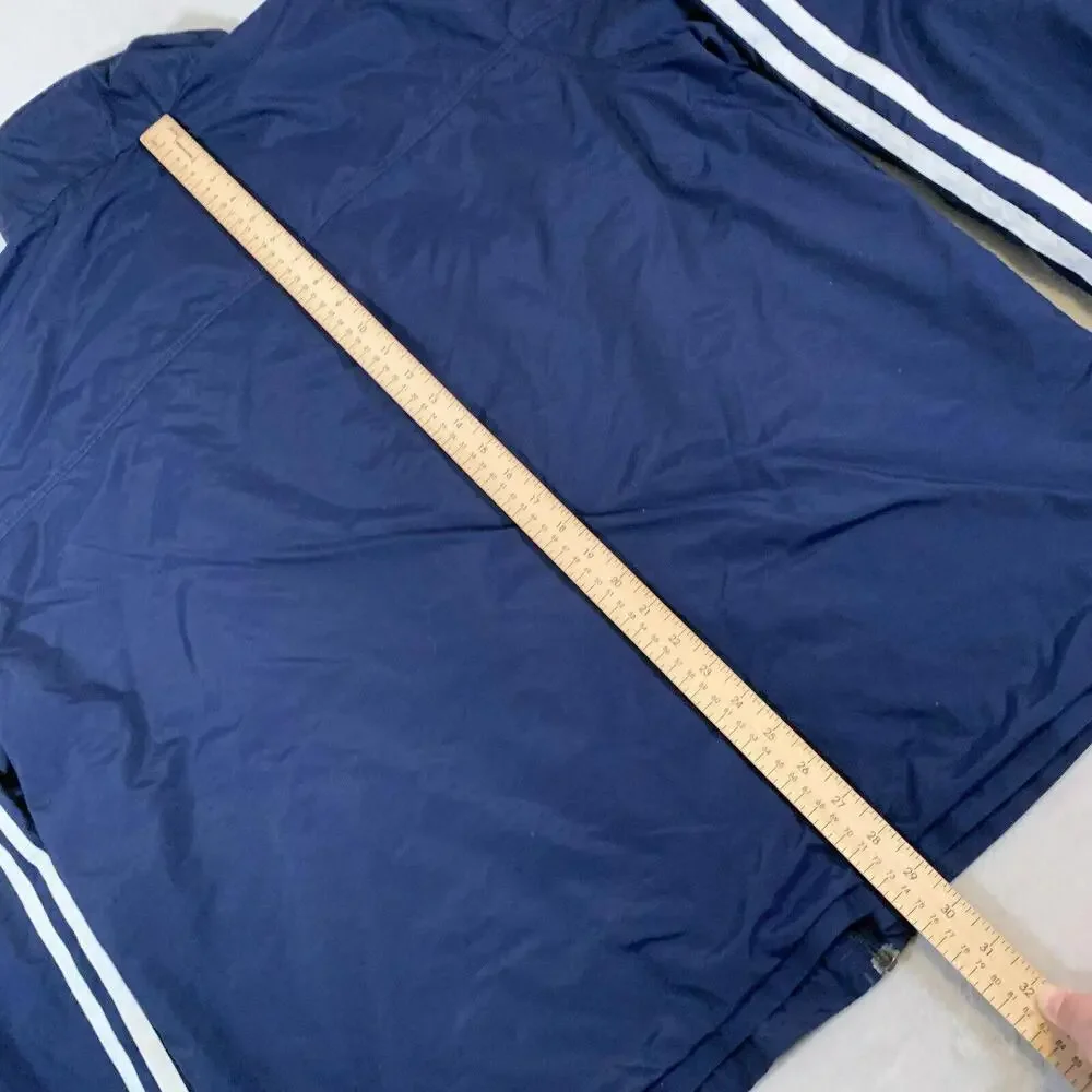 Vintage Nike Jacket Mens 2XL Blue Lined Full‎ Zip 90s Gray Tag Y2K Street Wear
